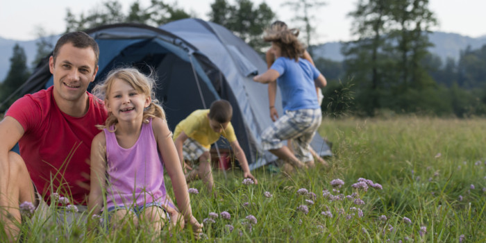 Das Campen mit der ganzen Familie hat viele Reize