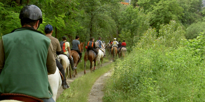 <p>A route on horseback in Osona</p>