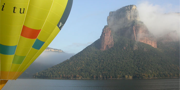 Stausee von Sau aus der Vogelperspektive