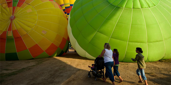 In Òdena, beim European Balloon Festival