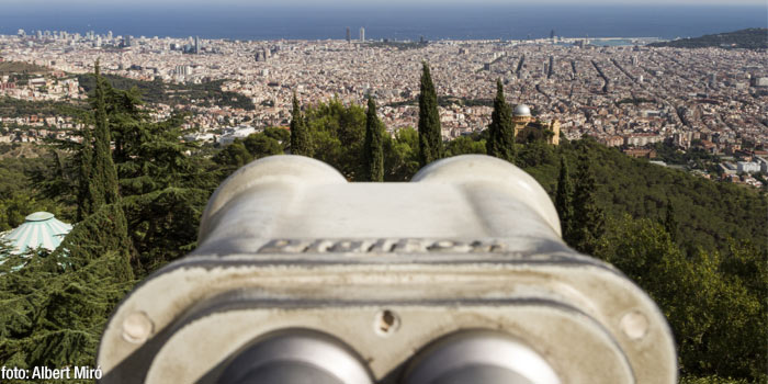 Barcelona vom Tibidabo aus