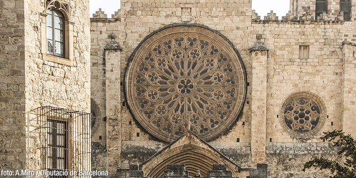 Rose window of the Monastery of Sant Cugat