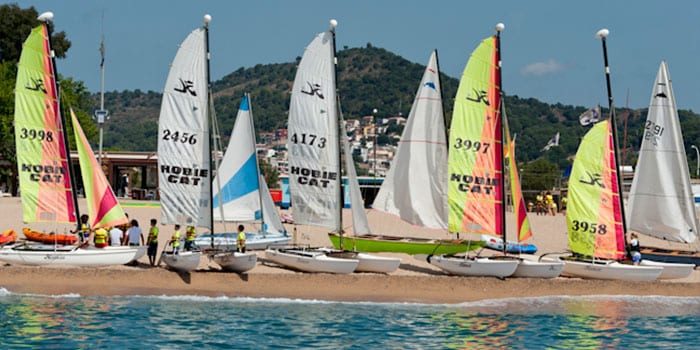 Wassersportbasis von Pineda de Mar