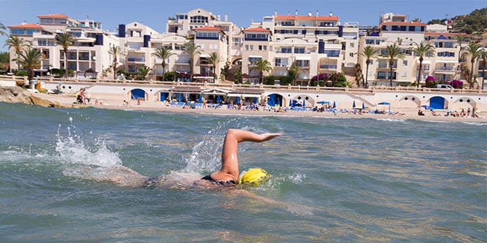 Via brava platja d'Aiguadolç