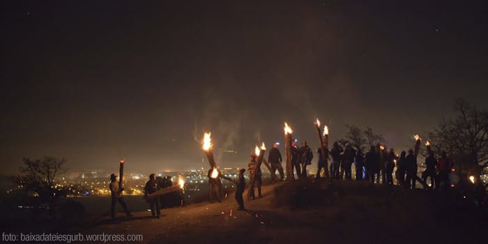 Bajada de teas en Gurb