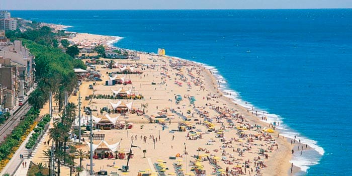 Пляжи побережья Барселоны