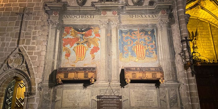 Tomba d'Almodis de la Marca a la Catedral de Barcelona