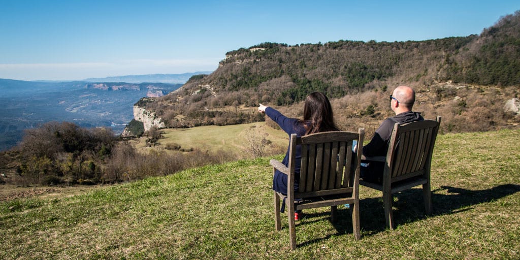 Vistes des de l'Avenc de Tavertet Vistas desde el Avenc de Tavertet