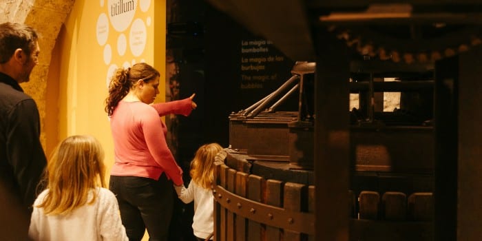 Cava centre Una visita per viure, sentir i experimentar el món del cava amb els cinc sentits
