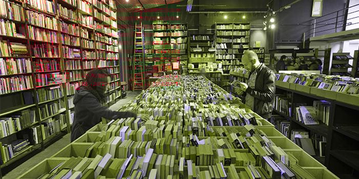<p>Marché de Noël du livre de Barcelone</p>
