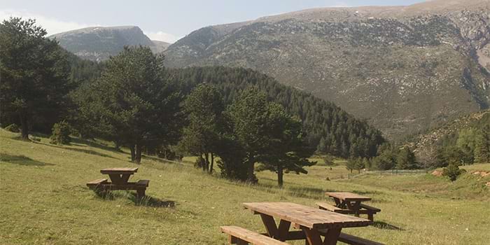 Font Terrers Picnic Area in Gósol
