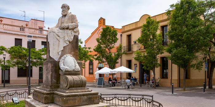 Vista aèria de Sant Jeroni de la Murtra de Badalona