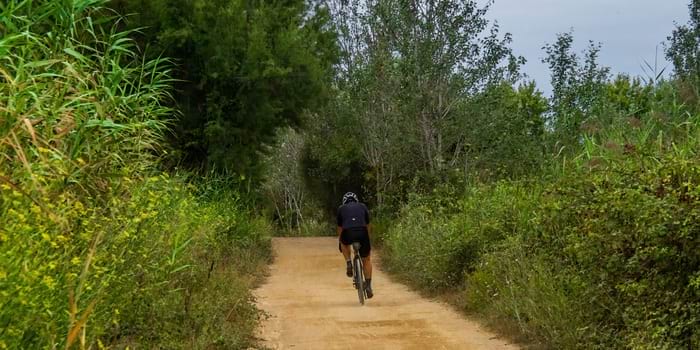 Circuit à vélo dans le delta du Llobregat